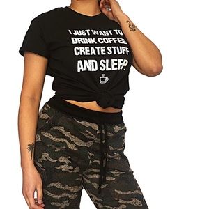 Lazy Daze Apparel “COFFEE CREATE SLEEP Tee”